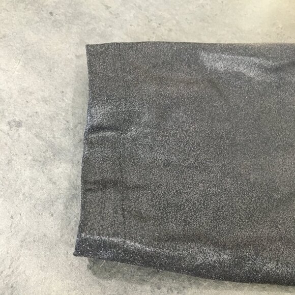 SPANX Black Textured Coated Shaping Slimming Pull On Cropped/Ankle Leggings - Picture 13 of 13